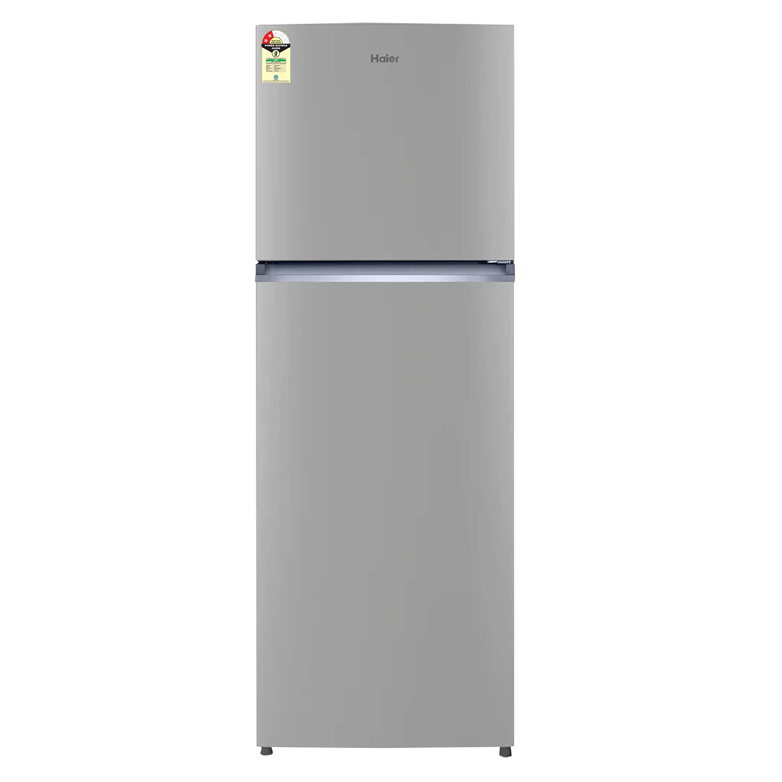 Haier 240 Litres 2 Star Frost Free Double Door Refrigerator with Stabilizer Free Operation (HRF-2902IEBS-P, Brushline Silver)